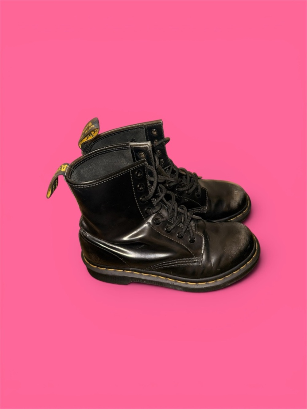 Dr. Martens 1460 Black Patent Leather 8-Eye Boots